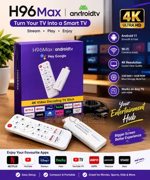 H96 Max Android TV Box 4K Ultra HD