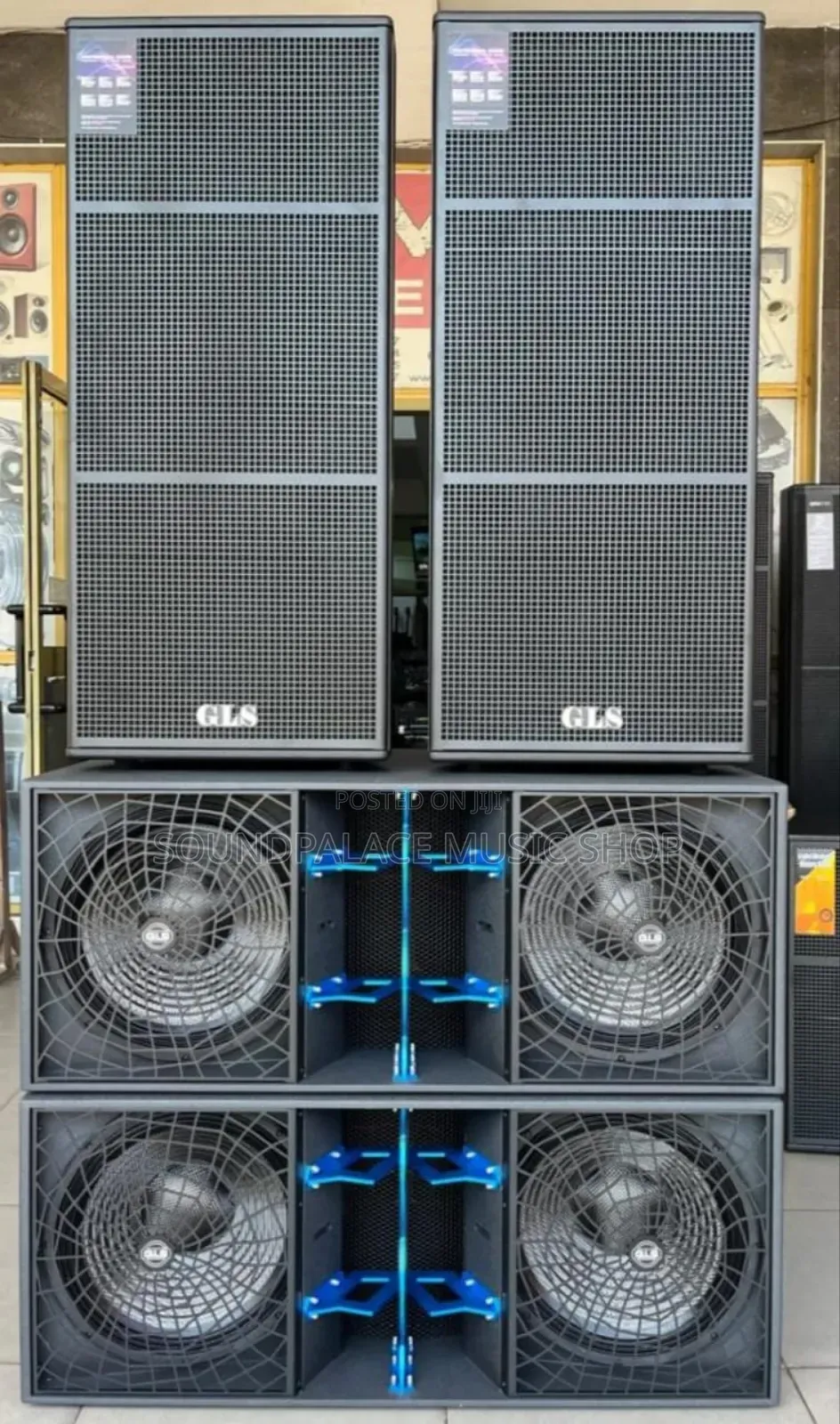 GLS Pro-Audio Sound System Setup Designed for Concerts, Outdoor Events