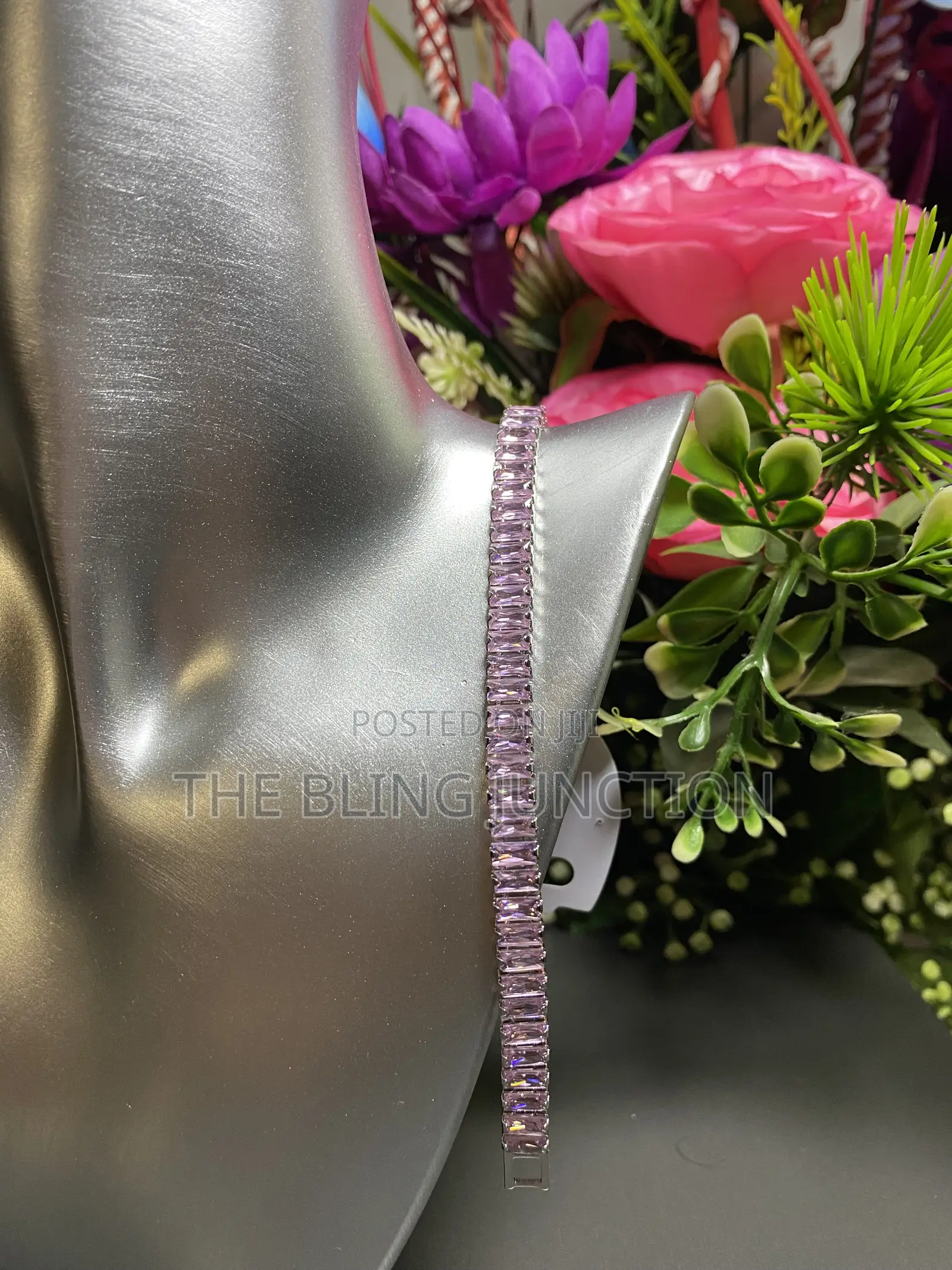 Pink Tennis Bracelet