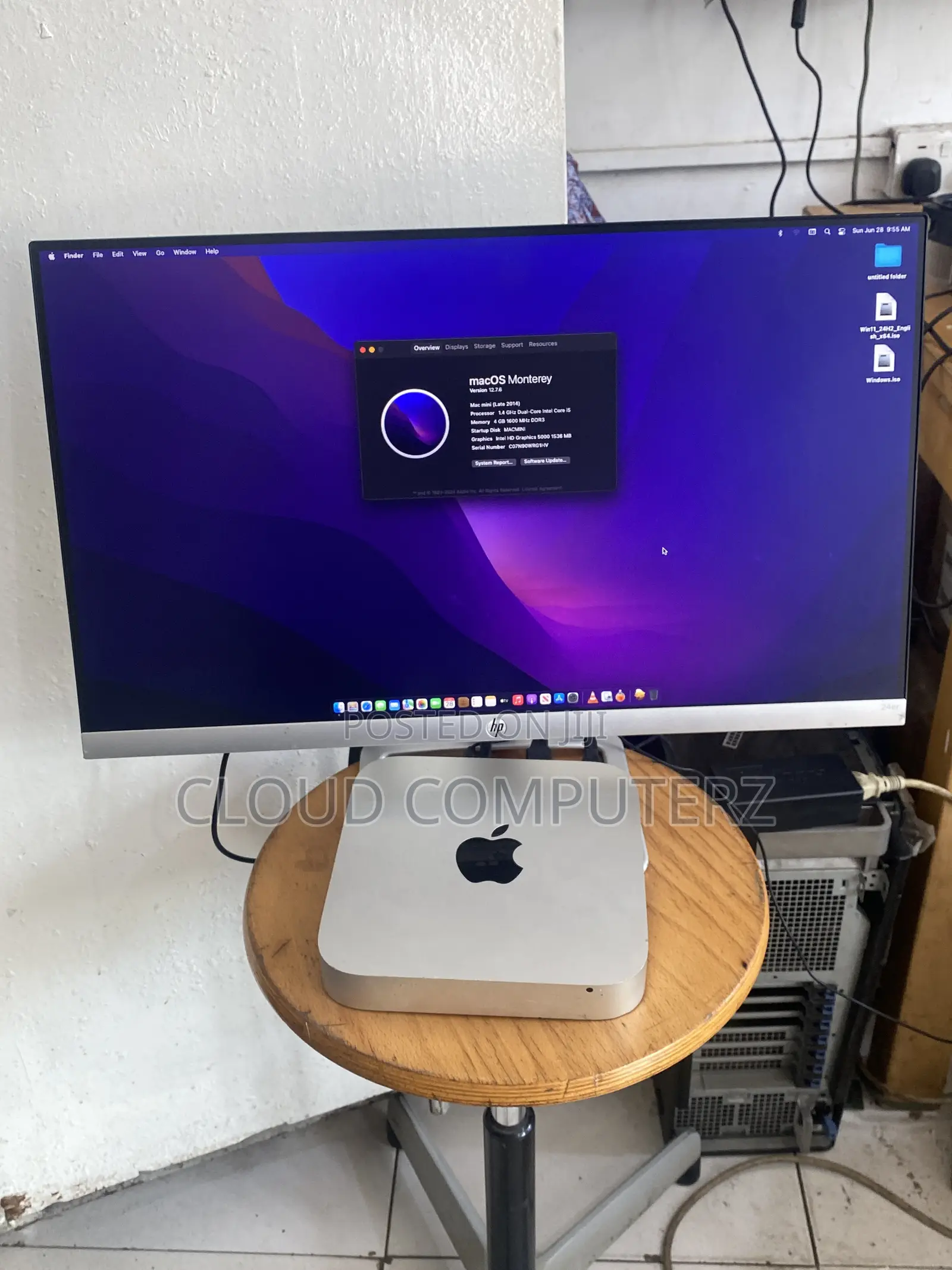 Desktop Computer Apple Mac Mini 4GB Intel Core i5 HDD 500GB