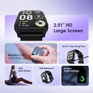 Oraimo Watch 4 Plus 2.01′′ HD IP68 Smart Watch OSW