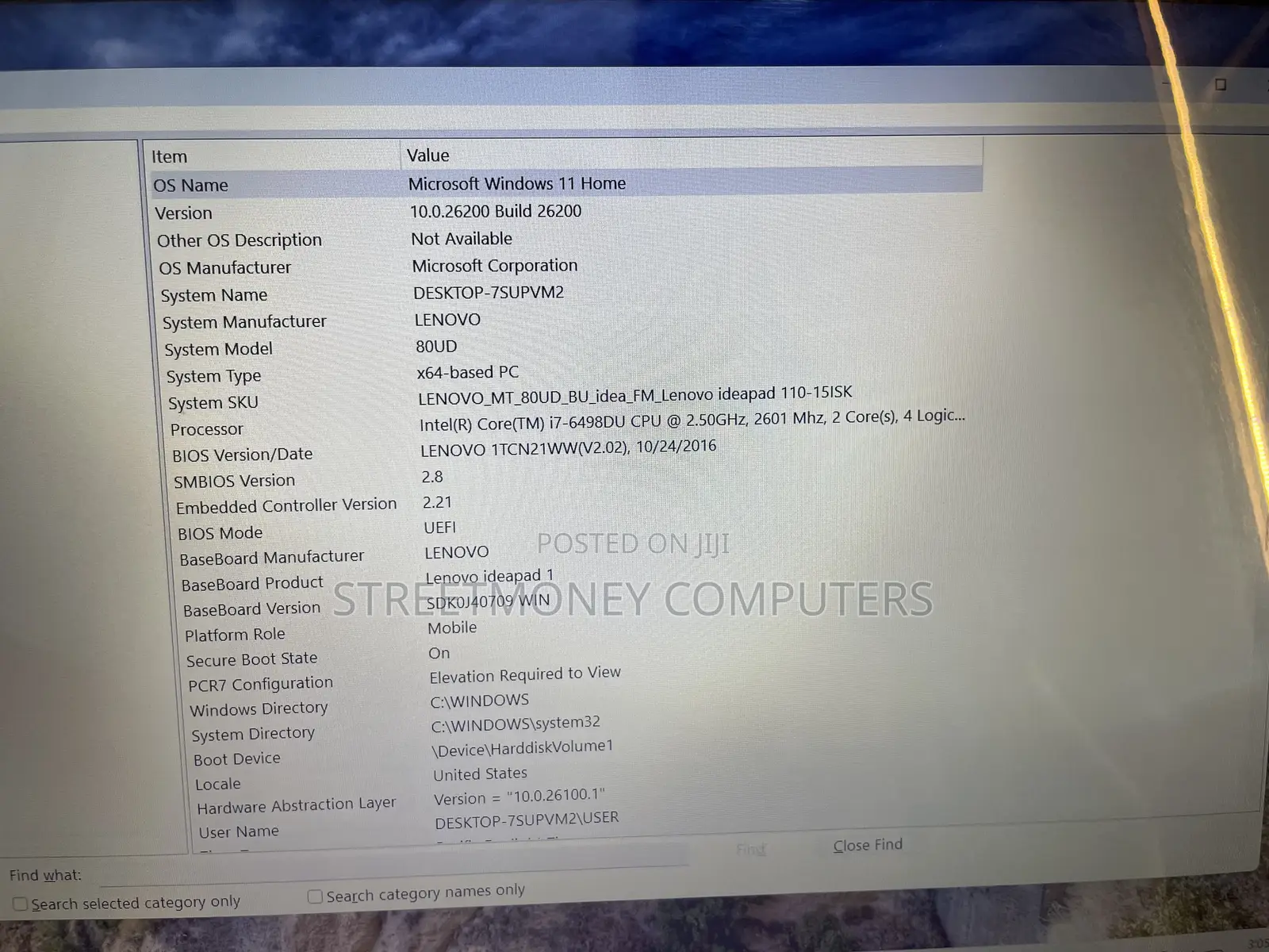 Laptop Lenovo IdeaPad 1 8GB Intel Core i7 SSD 256GB