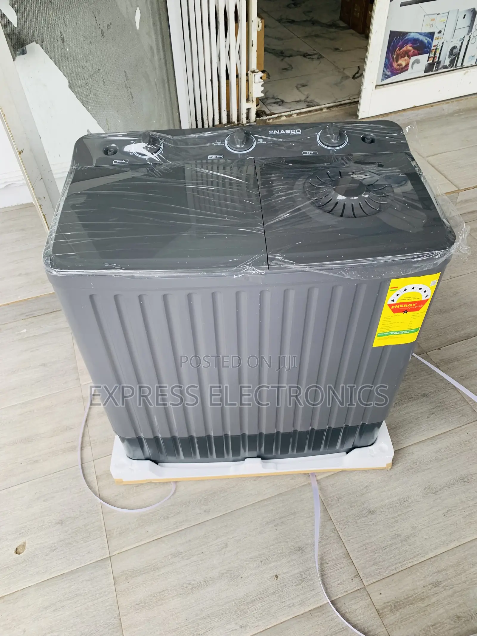 The Nasco NASTT-JS110 Is an 11 Kg Twin Tub Semi-Automatic Washing Mac