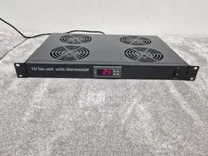 1u Fan Unit Thermostat - 4 Way Digital / Sensor Mount Fan Tray
