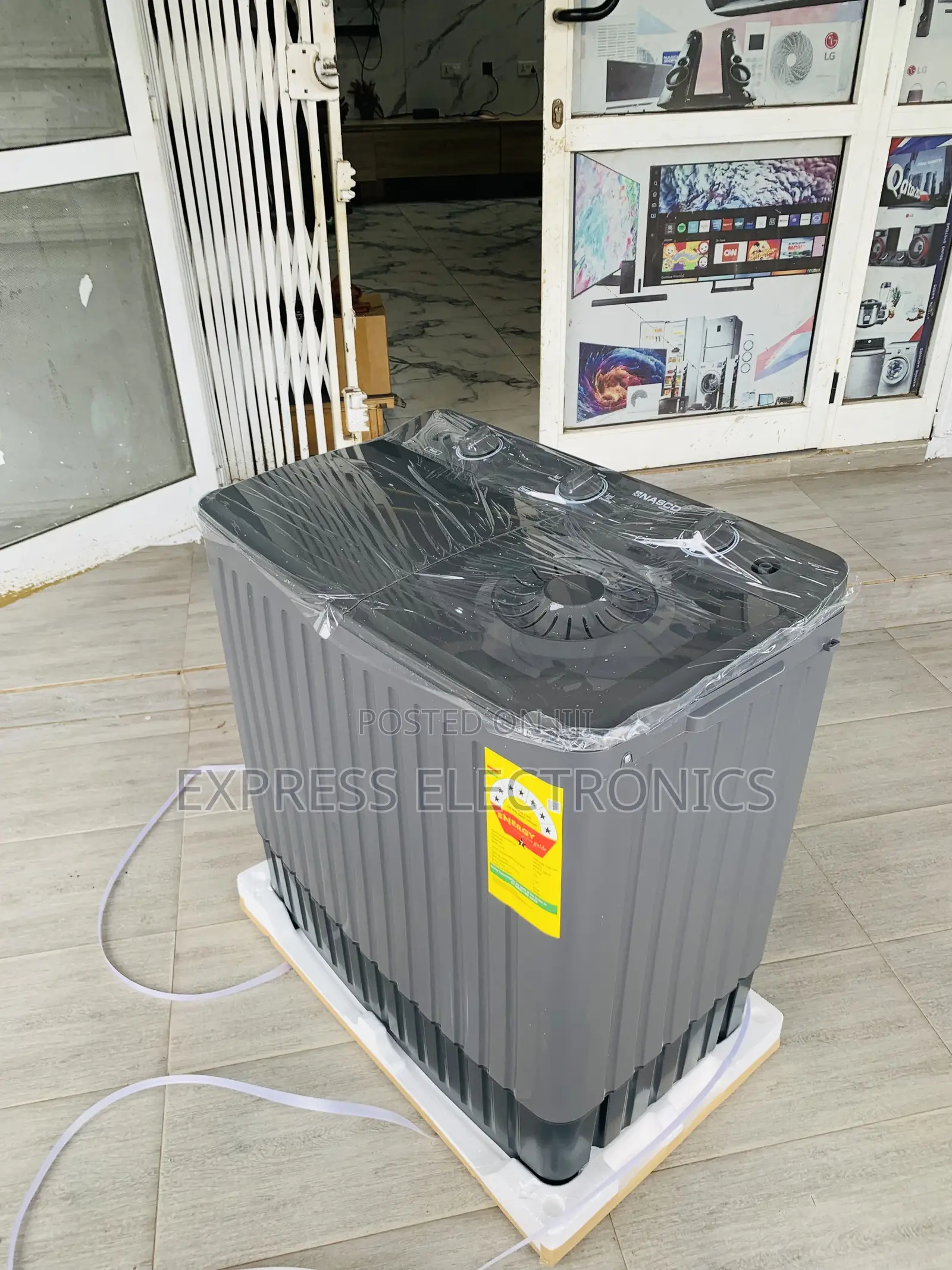 Durable the Nasco NASTT-JS110 11kg Twin Tub Semi-Auto Washing Machine