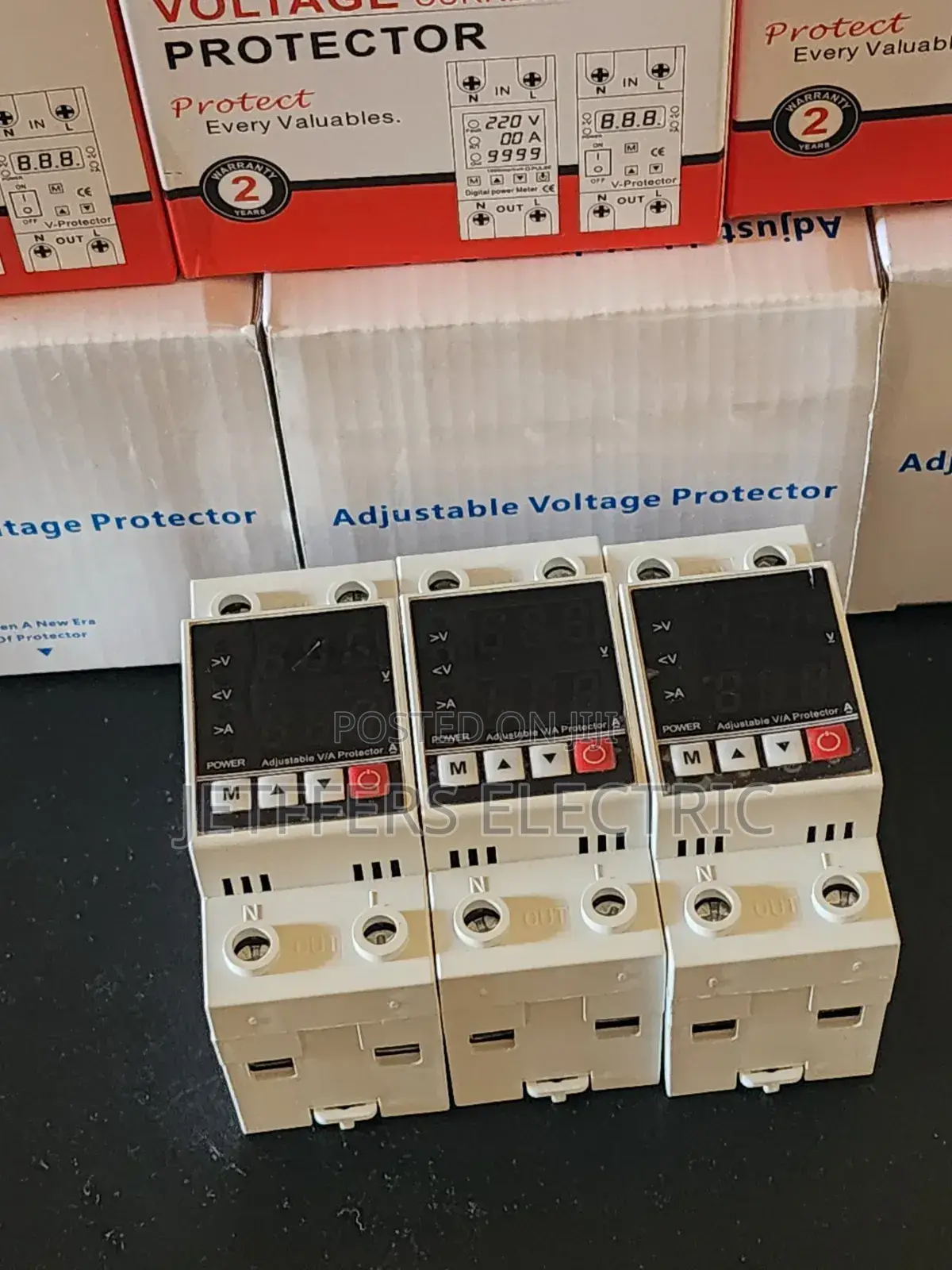 2 Pole Adjestable Voltage and Current Protector