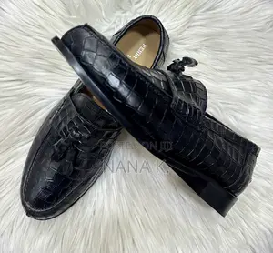 Bespoke Italian Men’s Cognac Leather Tassel Loafers (EU 42 - 43)