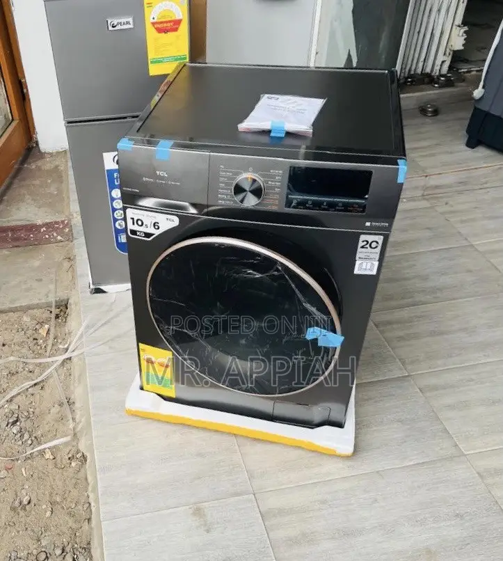 Super Durable TCL 10.5kg Front Load Washing Machine(Gray) 