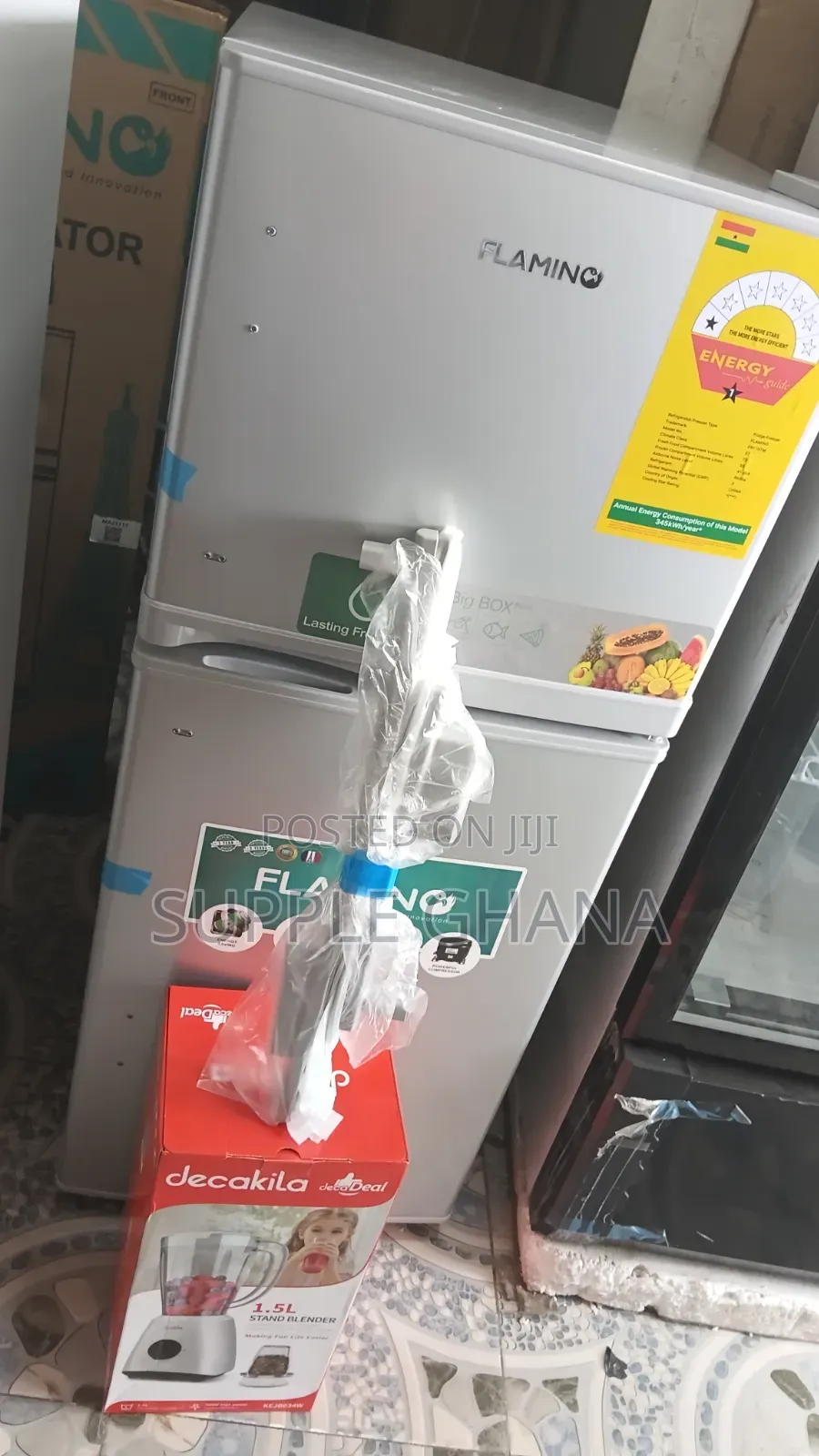 Rich Refrigerator Flamino Fridge 175TM Refrigerator Plus Free Blender