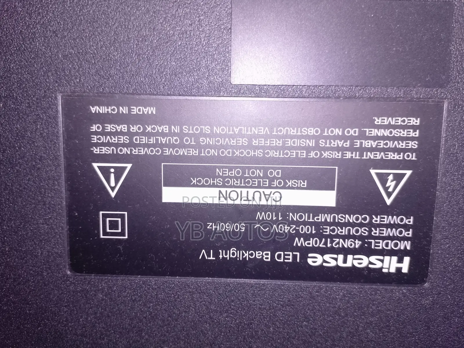 49 Inch Hisense TV for Sale