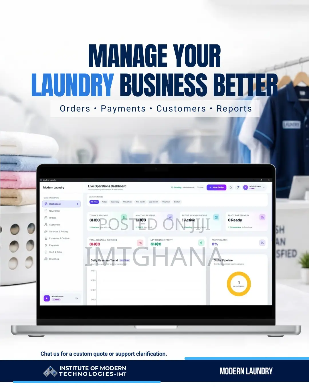 Laundry Management Software for Laundry Dry Cleaning Businesses