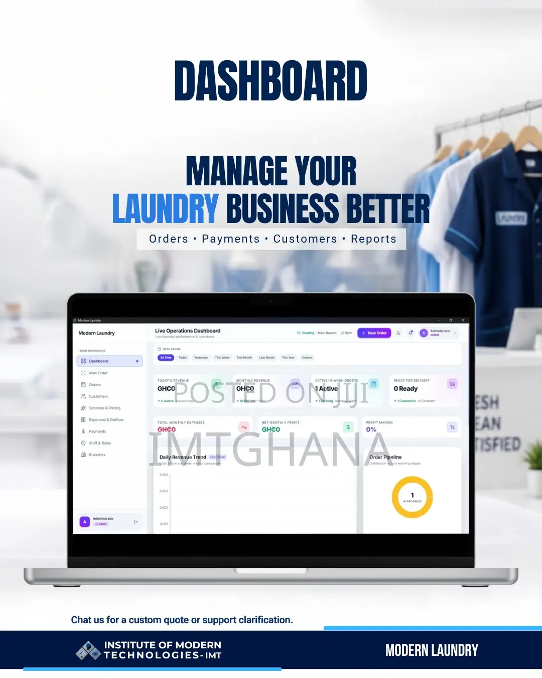Laundry Management Software for Laundry Dry Cleaning Businesses