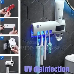 UV Toothbrush Sterilizer Automatic Toothpaste Dispenser