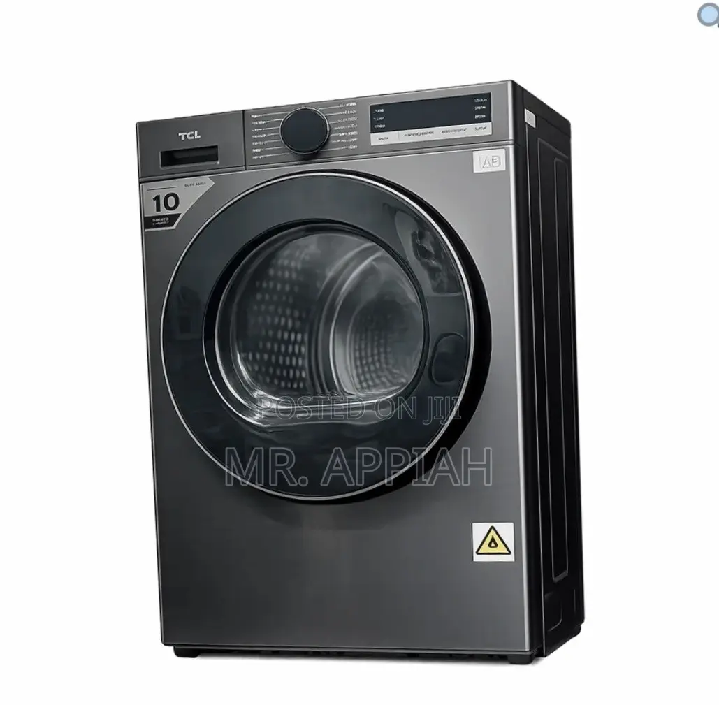 Premium TCL 10kg Front Load Full Auto Silver Wash and Dry.