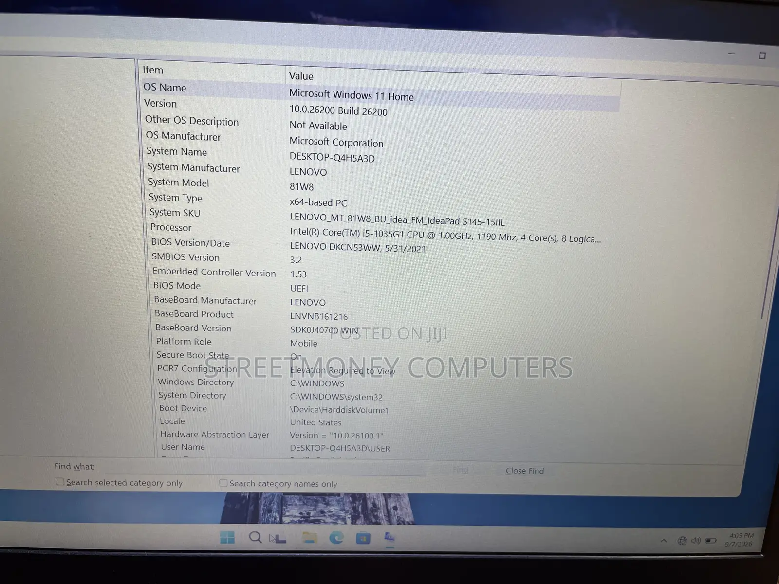 Laptop Lenovo Ideapad 3 8GB Intel Core i5 SSD 256GB
