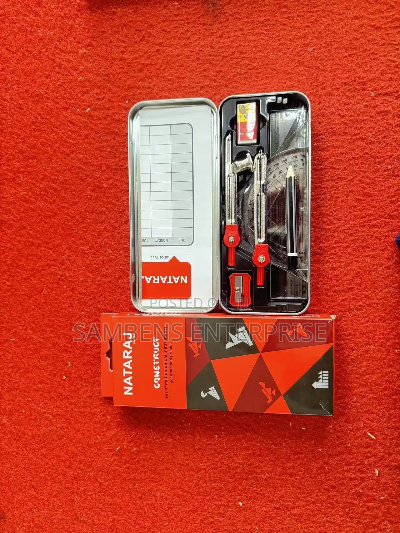 Nataraj Maths Set , 144 PCS in a Carton .