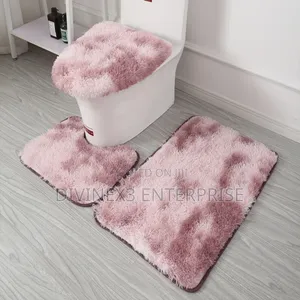 3PCS Toilet Fluffy Carpet Set