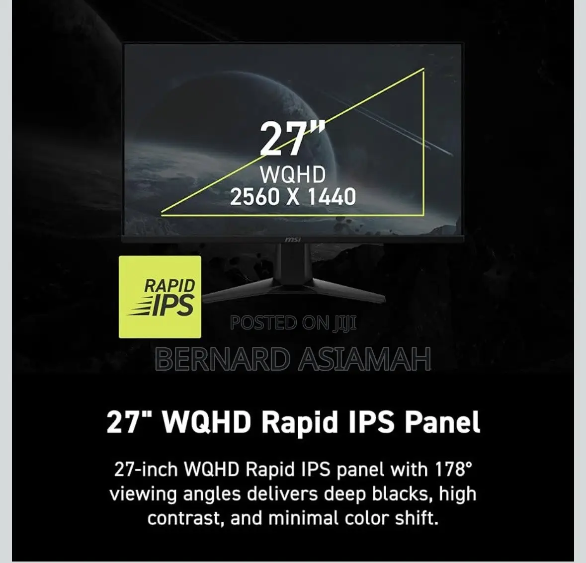 Msi Mag 272qpf 27 inches Gaming Monitor