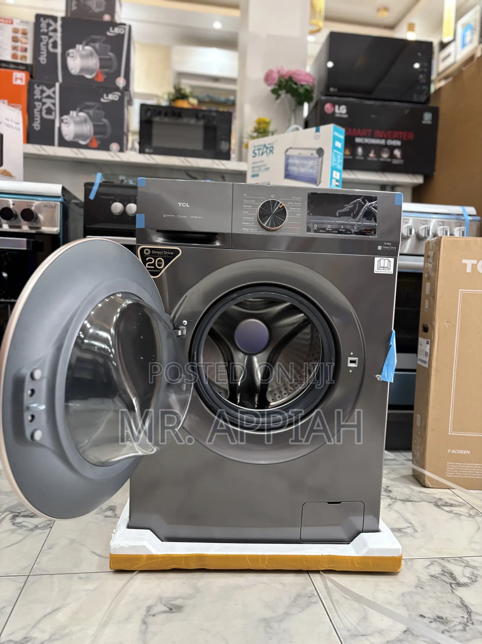 Unique TCL Front Load Full Automatic Wash Dry(10kg)Gray
