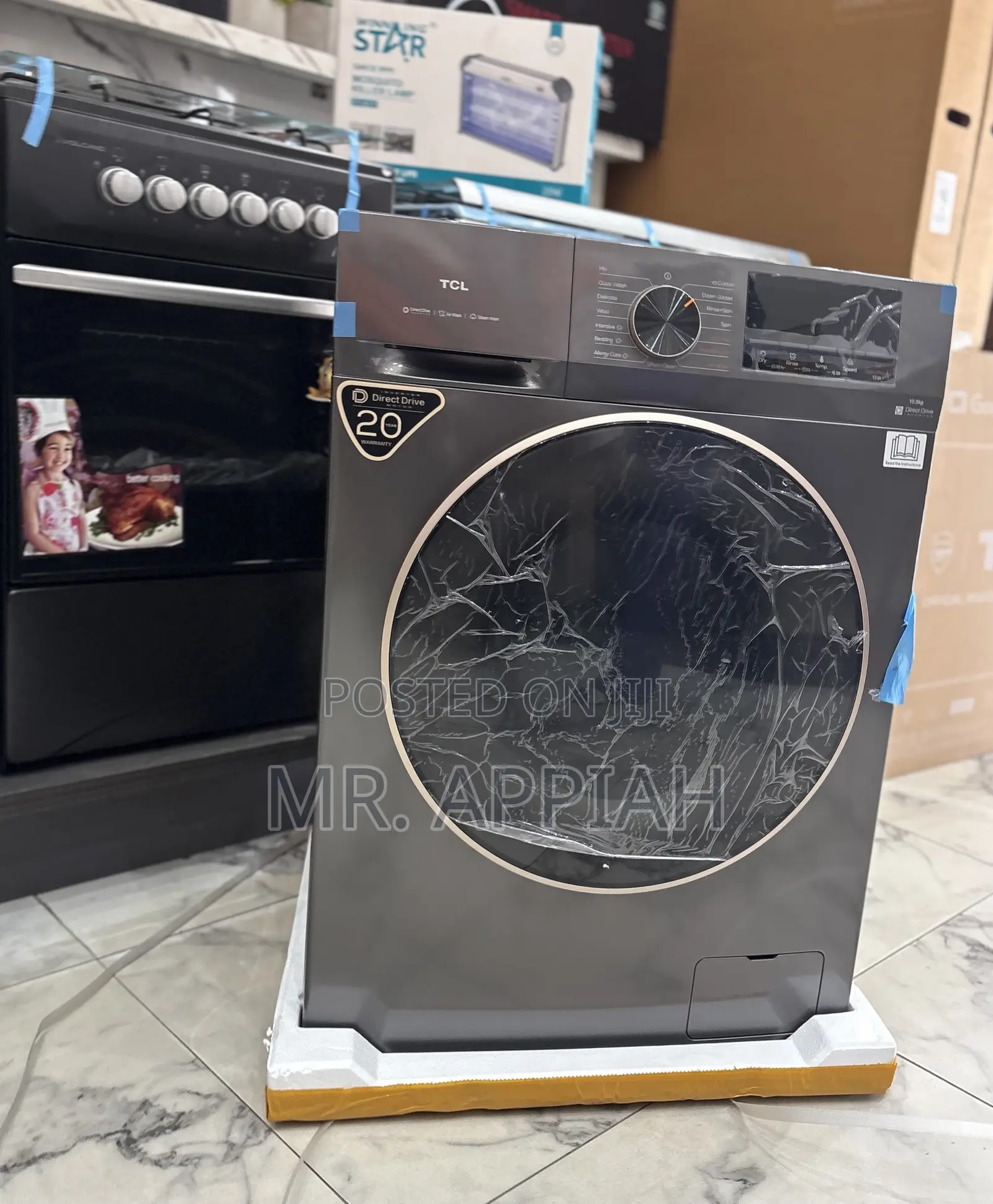 Unique Design TCL Front Load Full Auto 10kg Wash Dry(Gray)