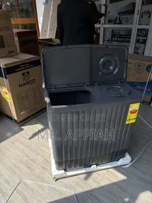Get Classic Nasco 11kg Twin Tub Washing Machine(Spin Dry)Dark Gray
