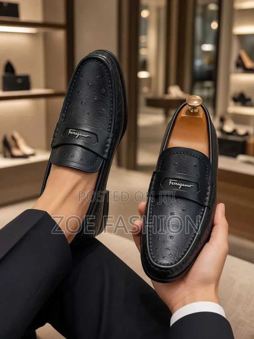 Men's Leather Loafers Shoe(PRADA)