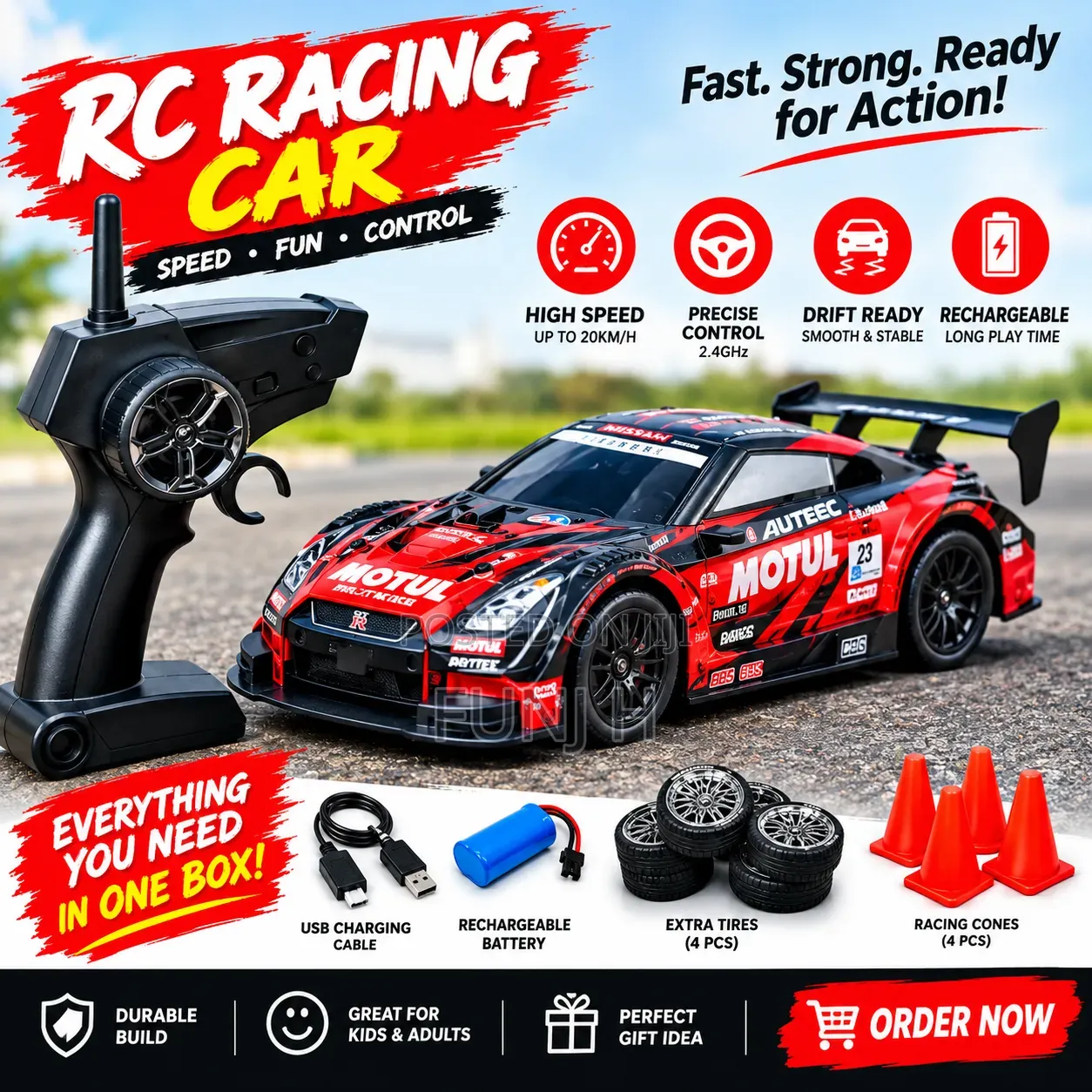 Rc Strong Drifting Car for Kids