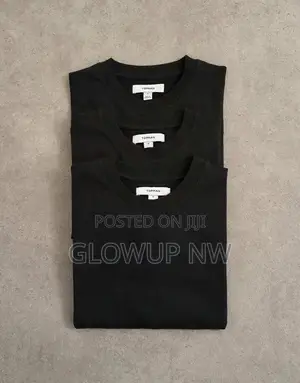 Topman 3 Pack Classic Fit T-Shirt in Black