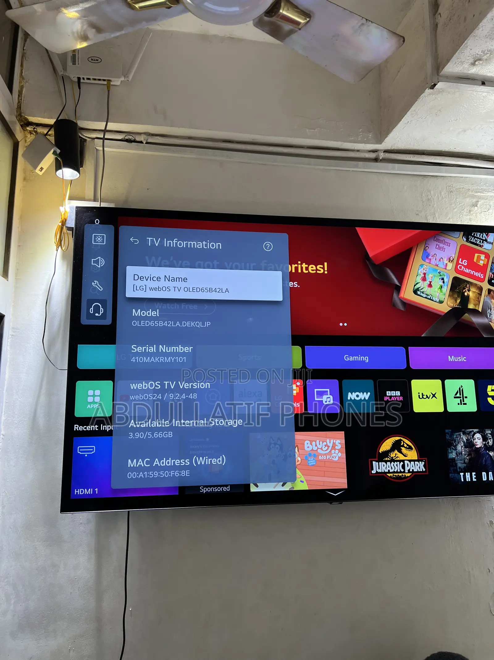 Preowned LG TV Oled