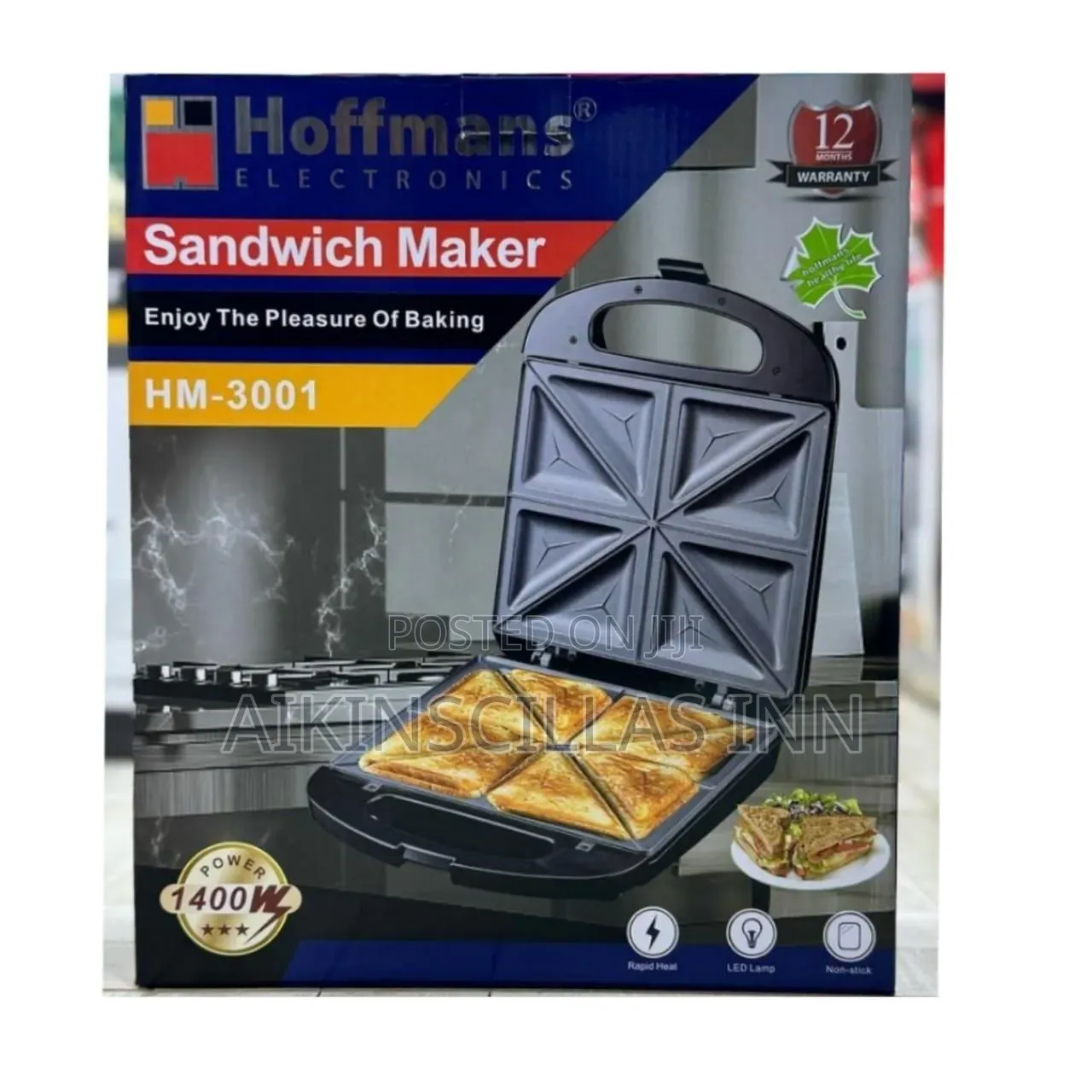 Hoffman 4 Slices Sandwich Maker