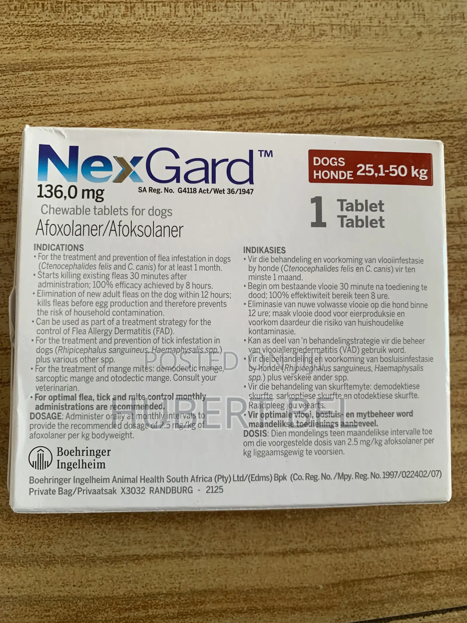 Anti Flea and Tick Tablets for Dogs