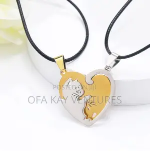 Cat Couple Love Necklace