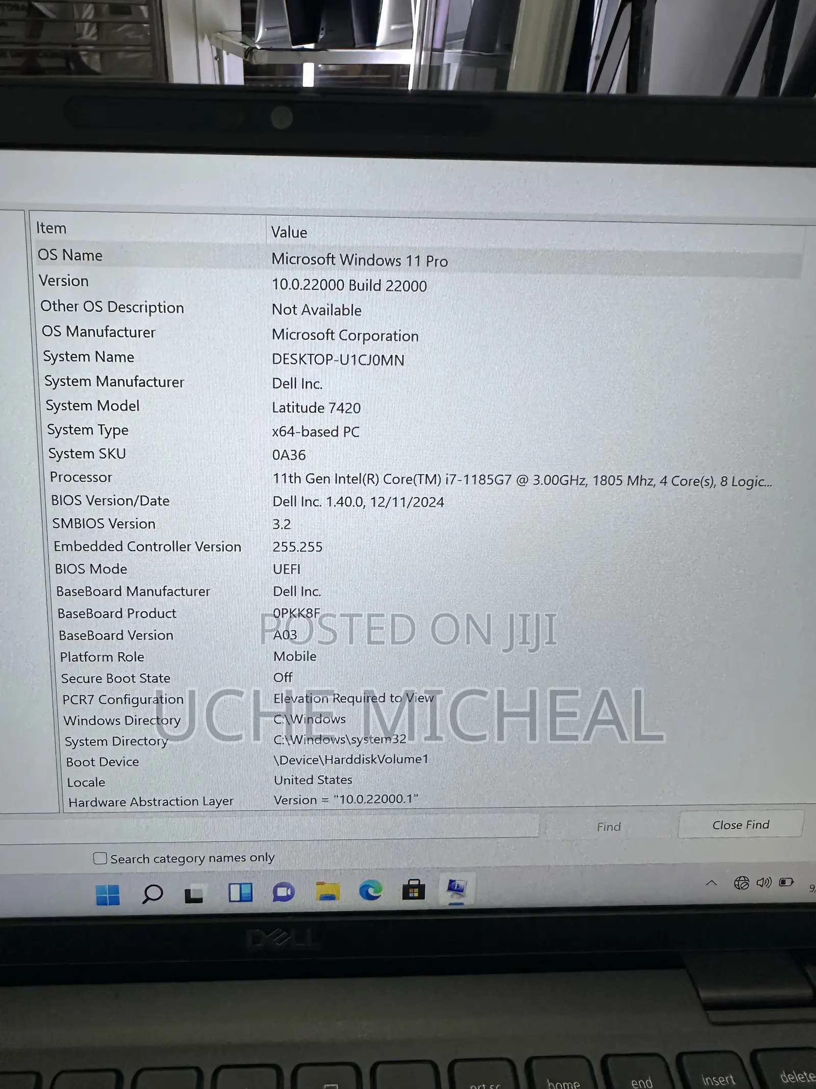 Laptop Dell Latitude 7420 32GB Intel Core i7 SSD 256GB