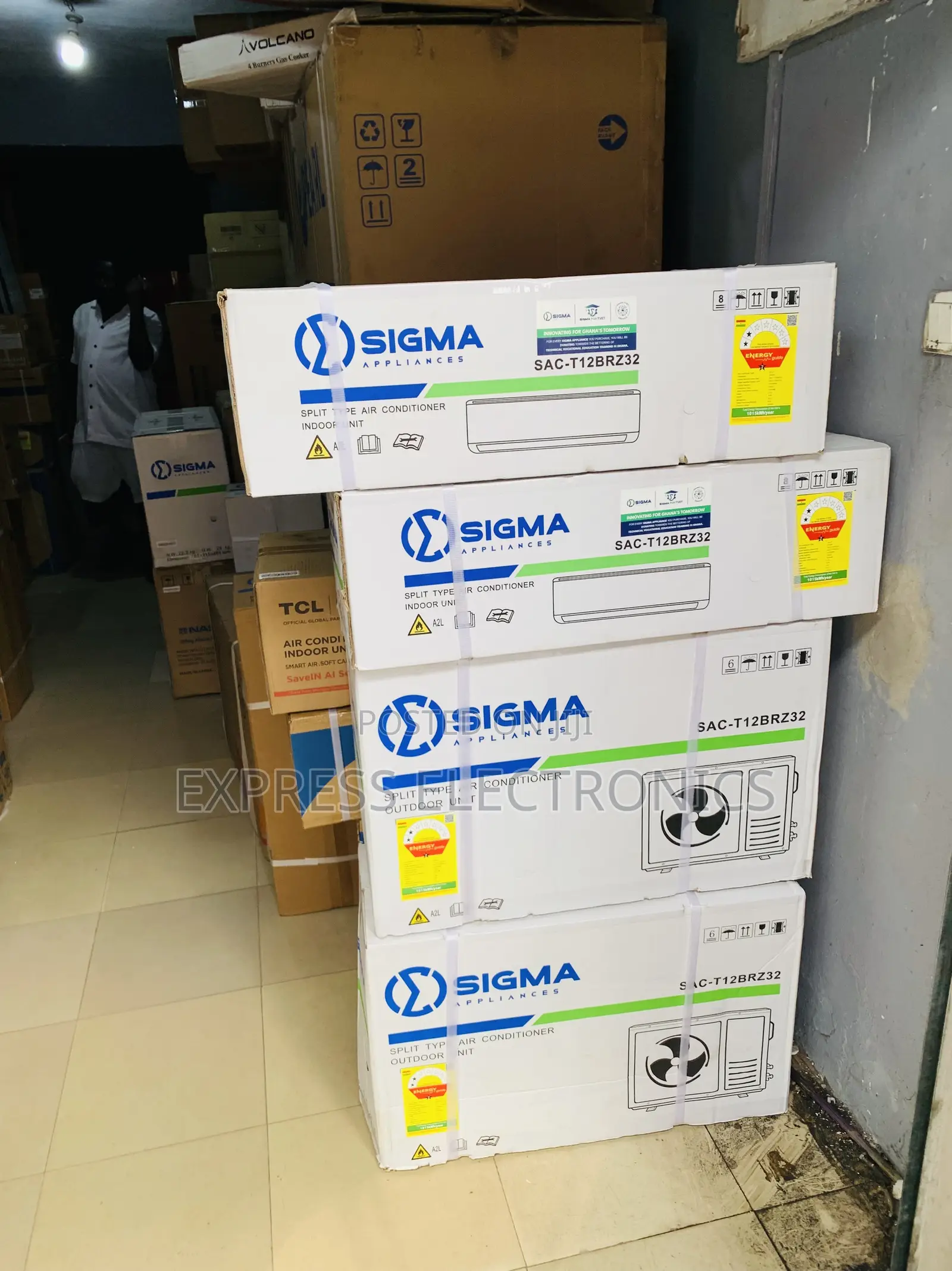 Text Us for Sigma 1.5Hp R410 Split Air Conditioner BREEZE-HY12SB