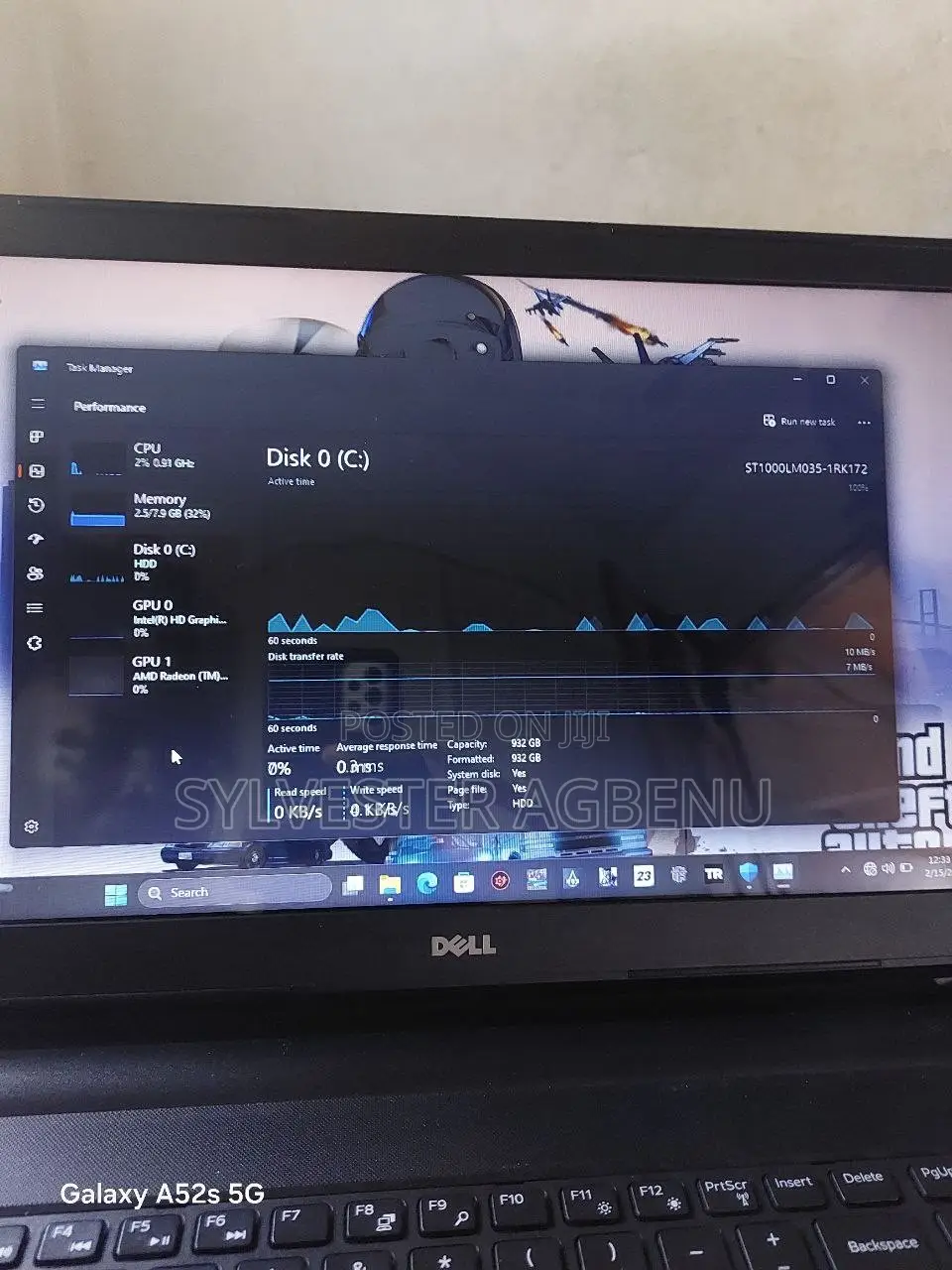 Laptop Dell Inspiron 15 5559 8GB Intel Core i7 HDD 1T