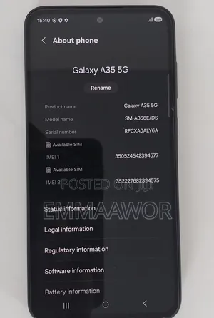 New Samsung Galaxy A35 128 GB Blue