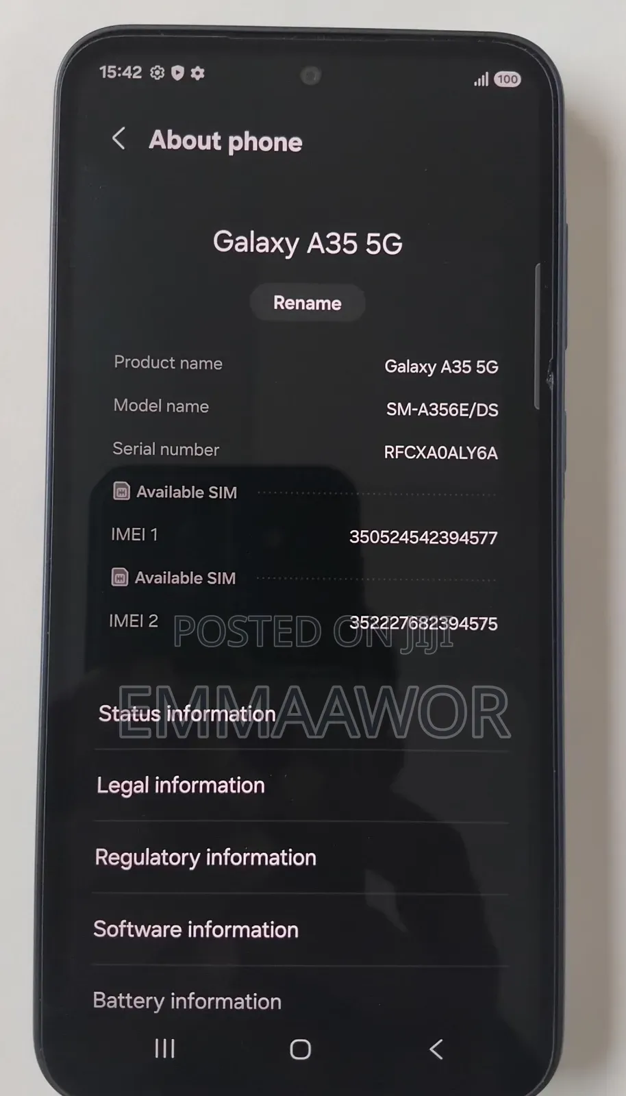 New Samsung Galaxy A35 128 GB Blue