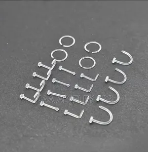 1pc Clear Retainer Jewelry Nose Lip Ear Sensitive Skin Work MRI School