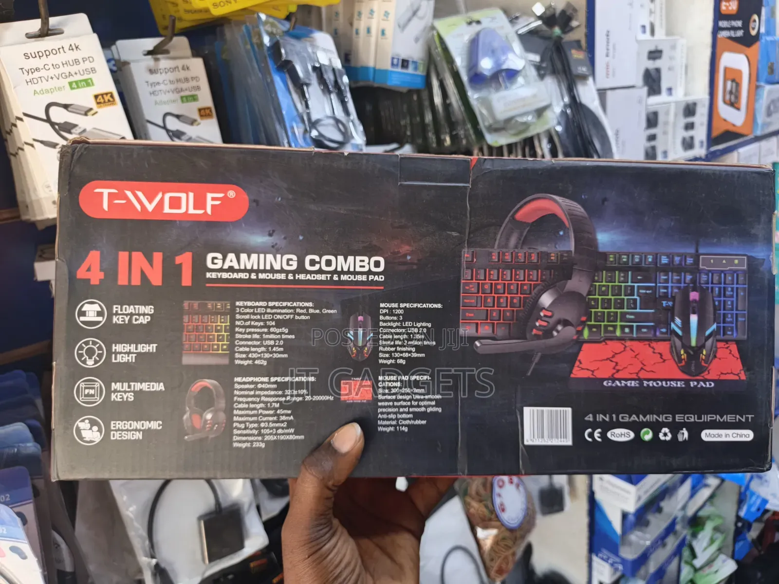 T-Wolf Tf800 4-in-1 Gaming Combo