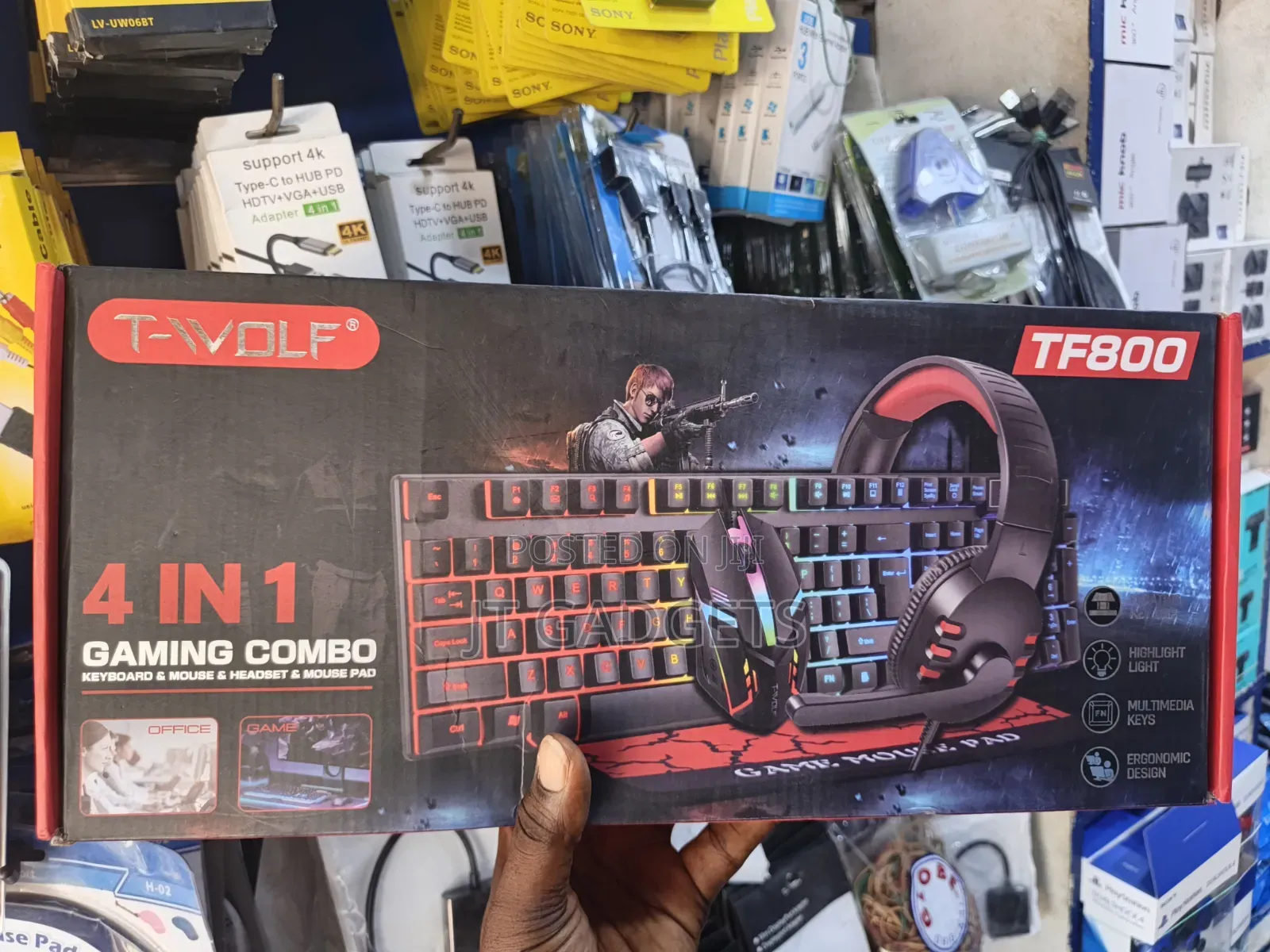 T-Wolf Tf800 4-in-1 Gaming Combo