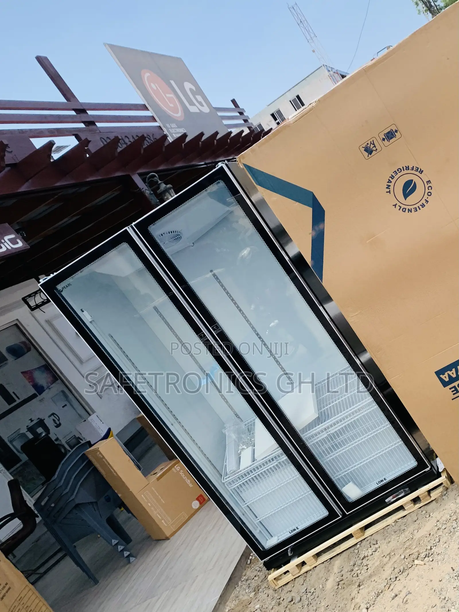 Massive Best Pearl 690L Glass Display Double-Door PVC-801-27AA Fridge
