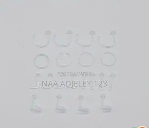 1pc Clear Retainer Jewelry Nose Lip Ear Sensitive Skin Work MRI School