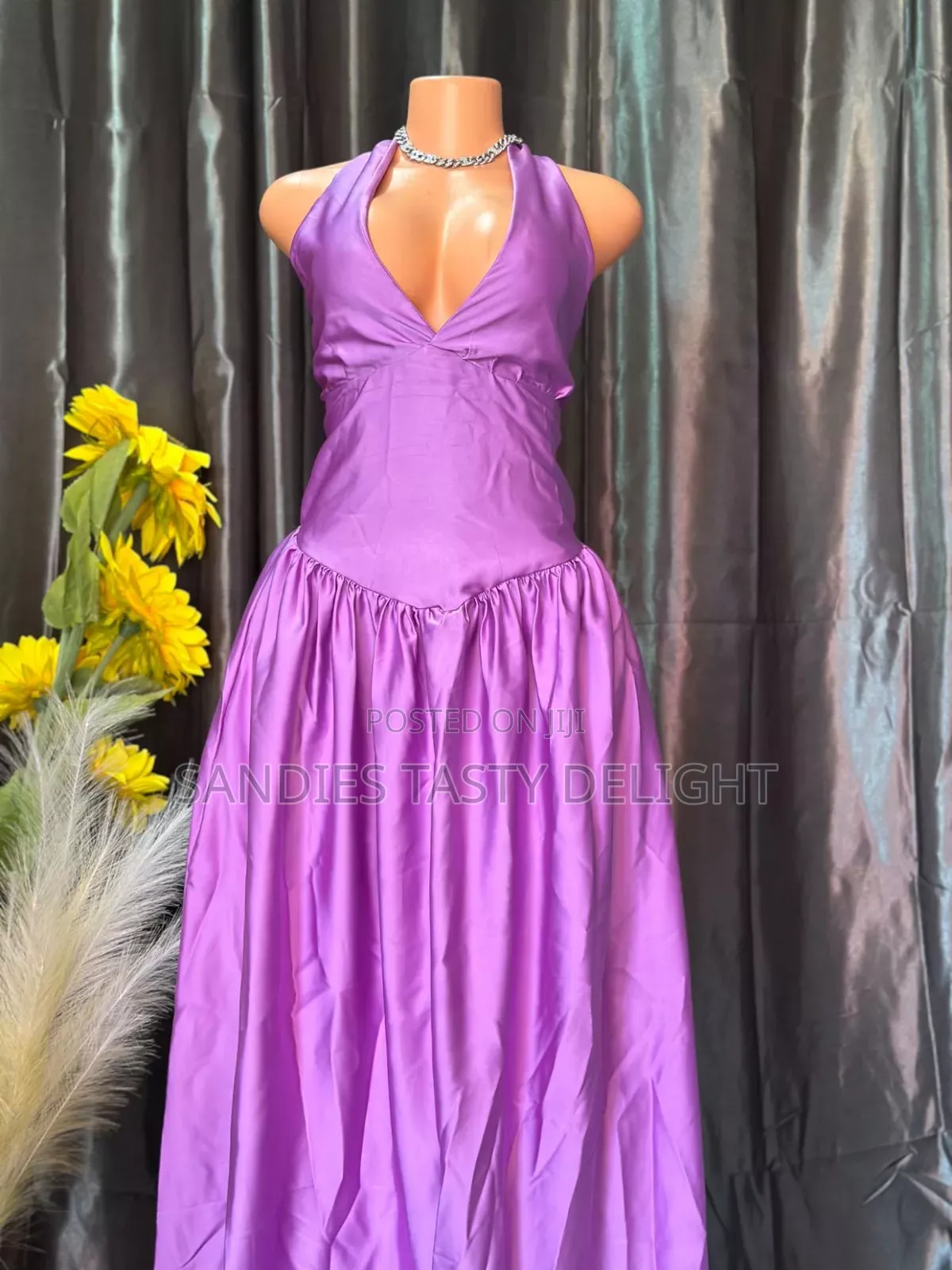 Purple Hatler Corset Maxi Dress