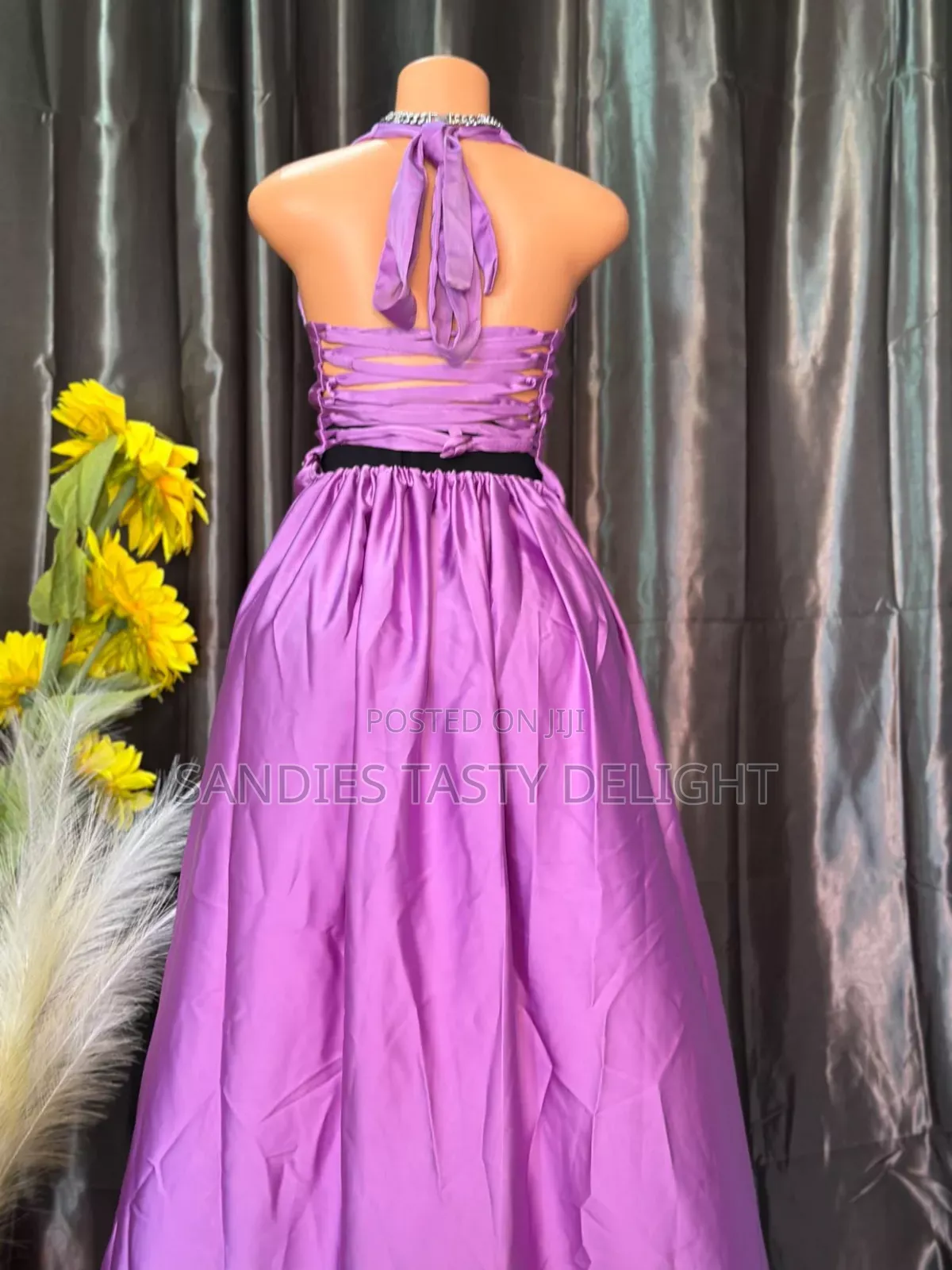 Purple Hatler Corset Maxi Dress