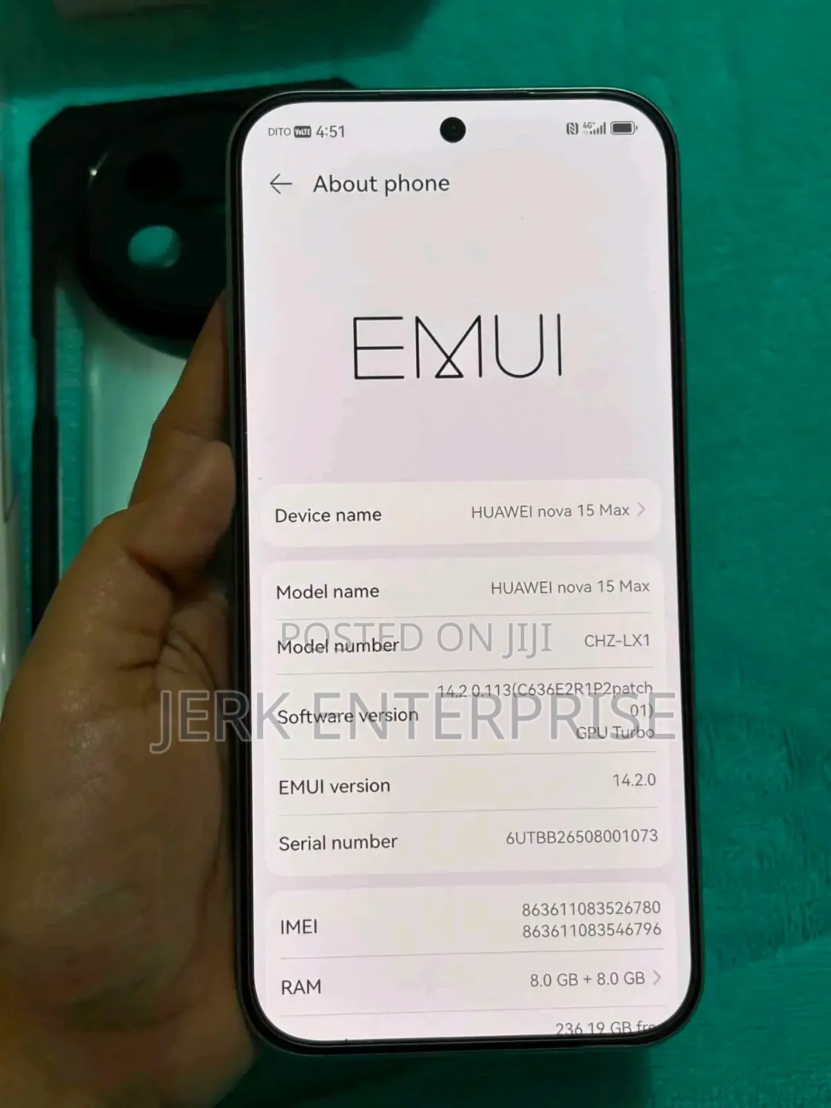 New Huawei nova 15 Max 256 GB Green