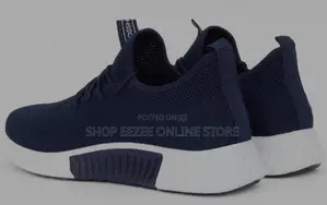 Crosshatch Breathable Sneakers - Navy Blue
