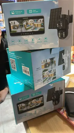 8MP 2 LENS Wireless Solar Camera Outdoor Battery IP, Iscee