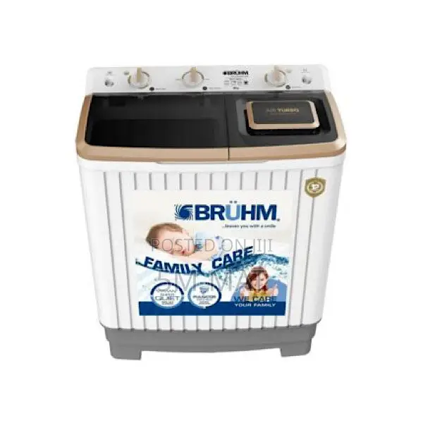 Bruhm 8 KG Twin Tub Washing Machine BWT-080G