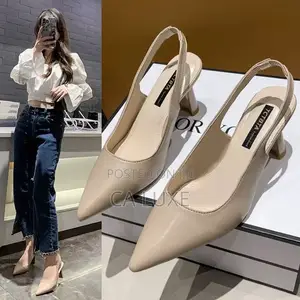 Quality Pointed-Toe Slingback With Coned Heels Style Fast Delivery
