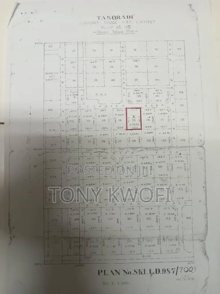 192 X 126ft Land Airport Ridge Takoradi